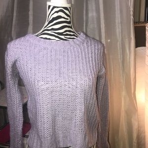 Purple knit sweater